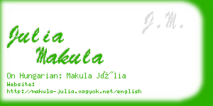 julia makula business card